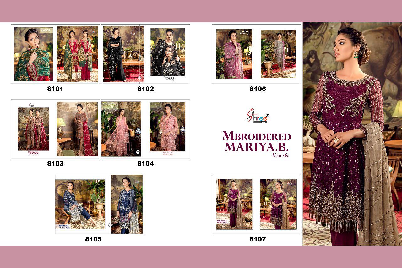 Shree Fabs Embroidered Mariya B Vol 6 Exclusive Salwar Suit Shree Fabs Embroidered Mariya B Vol 6 Exclusive Salwar Suit